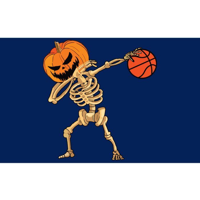 Basketball Dabbing Skeleton Boy Halloween Basketball Bumper Sticker