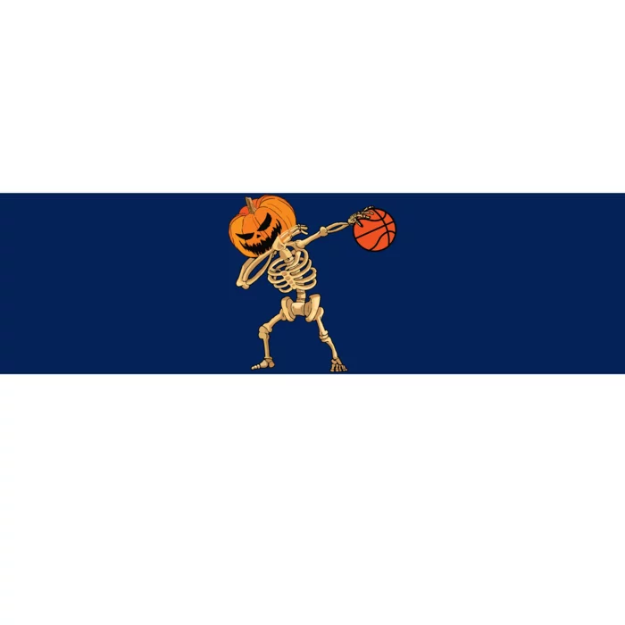 Basketball Dabbing Skeleton Boy Halloween Basketball Bumper Sticker