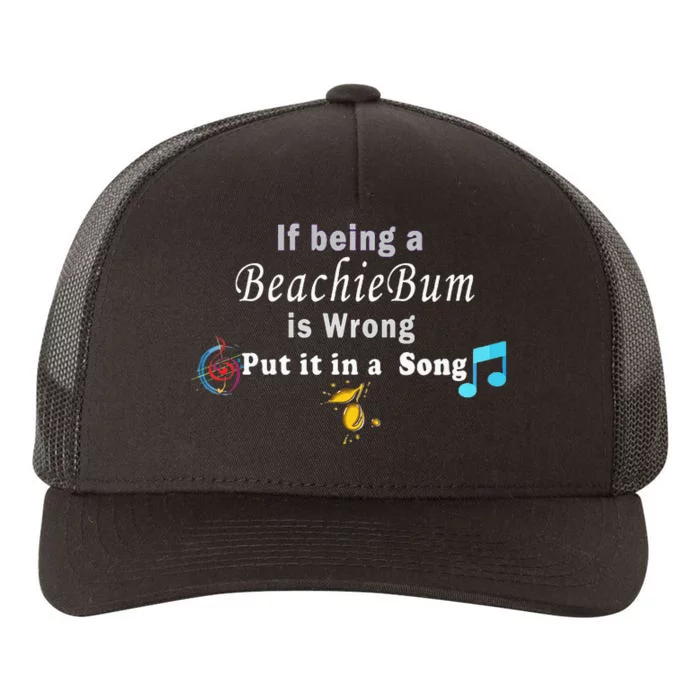 Beachiekon Designs Teaseteetops Beachiebum Yupoong Adult 5-Panel Trucker Hat