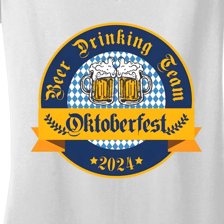 Beer Drinking Team Oktoberfest Women's V-Neck T-Shirt