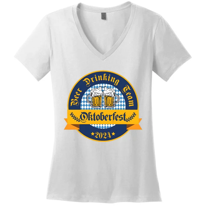 Beer Drinking Team Oktoberfest Women's V-Neck T-Shirt