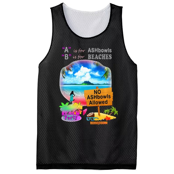 Beachiekon Designs Teaseteetops B Is For Beachies Mesh Reversible Basketball Jersey Tank