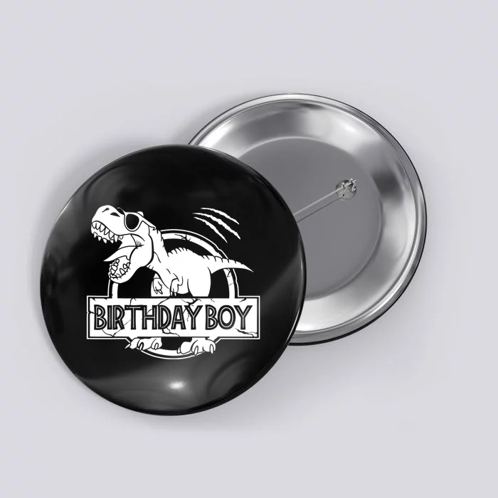 Birthday Dino T Rex Dinosaur Matching Family Button