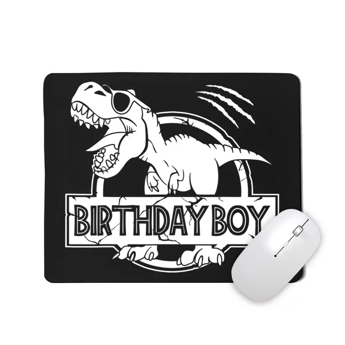 Birthday Dino T Rex Dinosaur Matching Family Mousepad