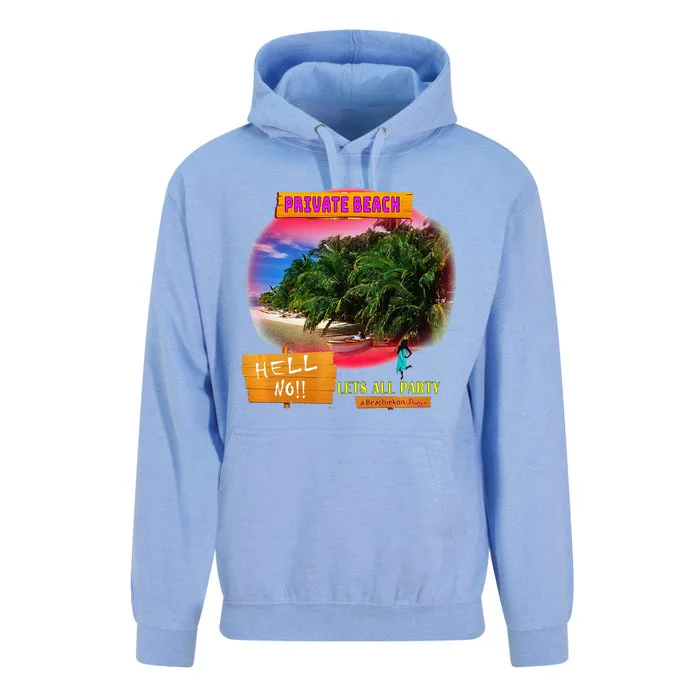 Beachiekon Designs Teaseteetops Beaches For All Unisex Surf Hoodie