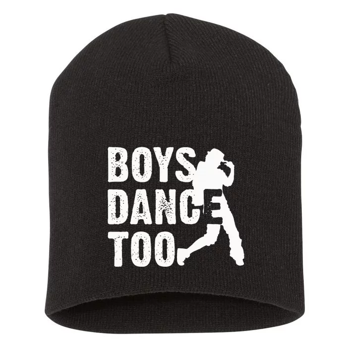 Boy Dance Too Cool Dancing Dancer Short Acrylic Beanie