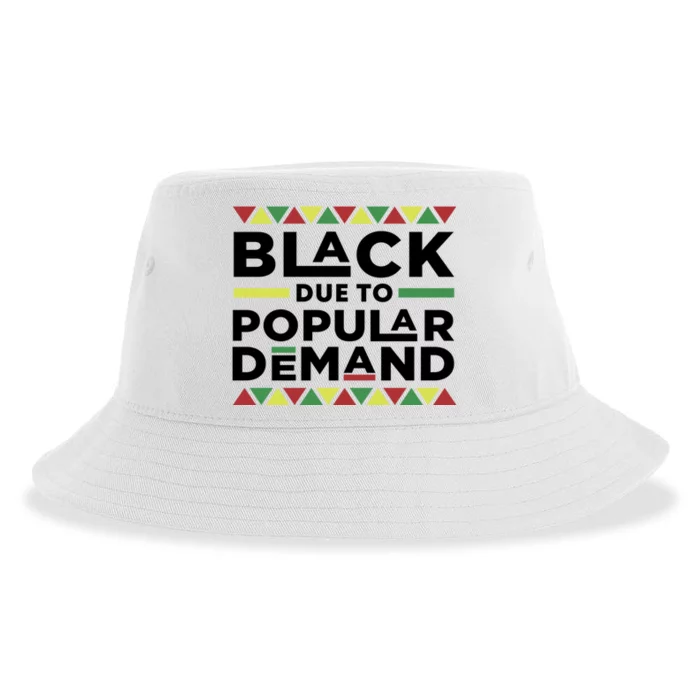 Black Due To Popular Ded African American History Melanin Gift Sustainable Bucket Hat