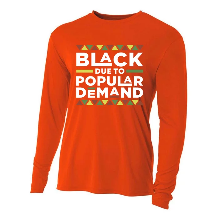 Black Due To Popular Ded African American Pride Melanin Gift Cooling Performance Long Sleeve Crew