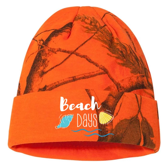 Beach Days Travel Vacation Summer Kati - 12in Camo Beanie