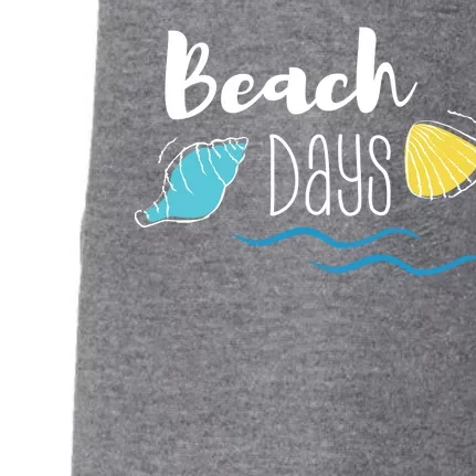 Beach Days Travel Vacation Summer Doggie 3-End Fleece Hoodie