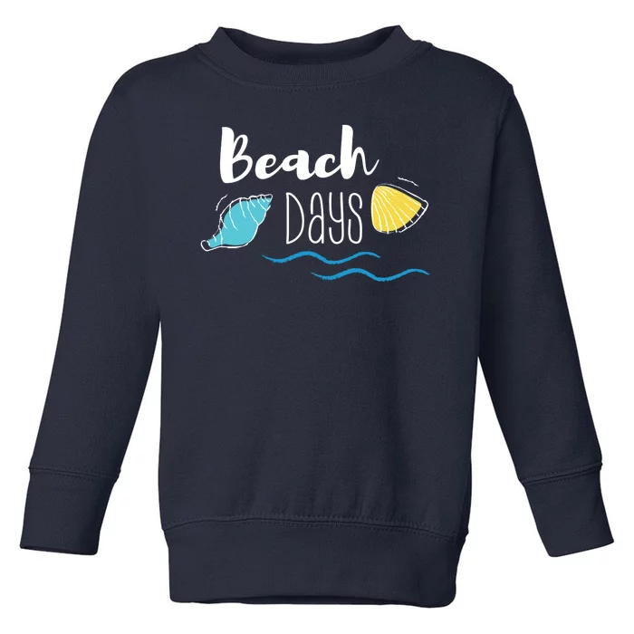 Beach Days Travel Vacation Summer Toddler Sweatshirt