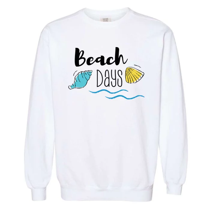 Beach Days Travel Vacation Summer Garment-Dyed Sweatshirt