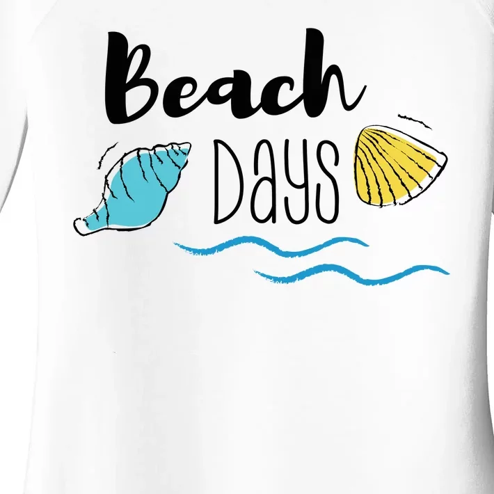 Beach Days Travel Vacation Summer Women's Perfect Tri Tunic Long Sleeve Shirt