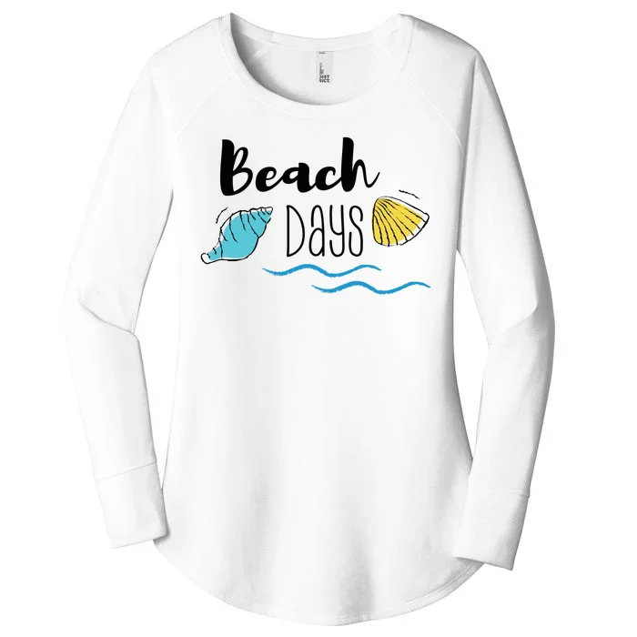 Beach Days Travel Vacation Summer Women's Perfect Tri Tunic Long Sleeve Shirt