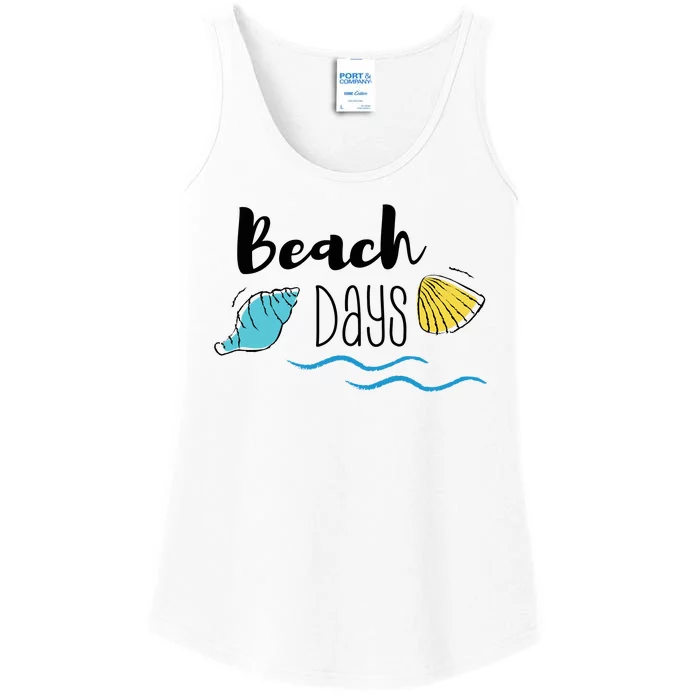 Beach Days Travel Vacation Summer Ladies Essential Tank