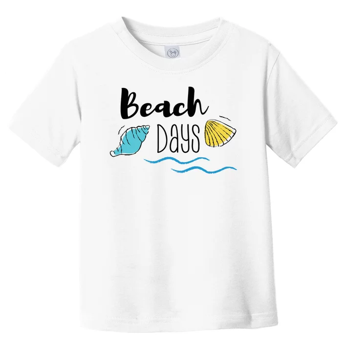 Beach Days Travel Vacation Summer Toddler T-Shirt