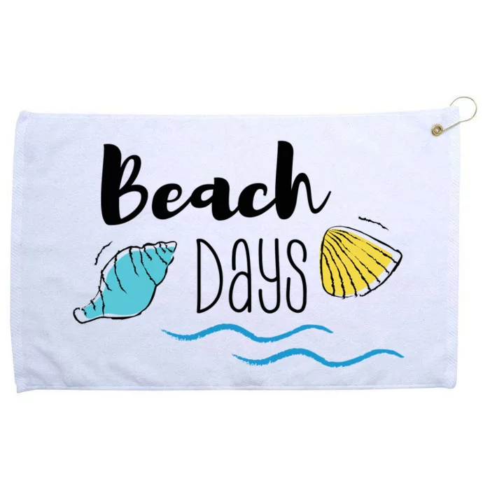 Beach Days Travel Vacation Summer Grommeted Golf Towel