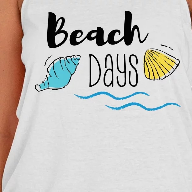 Beach Days Travel Vacation Summer Women's Knotted Racerback Tank