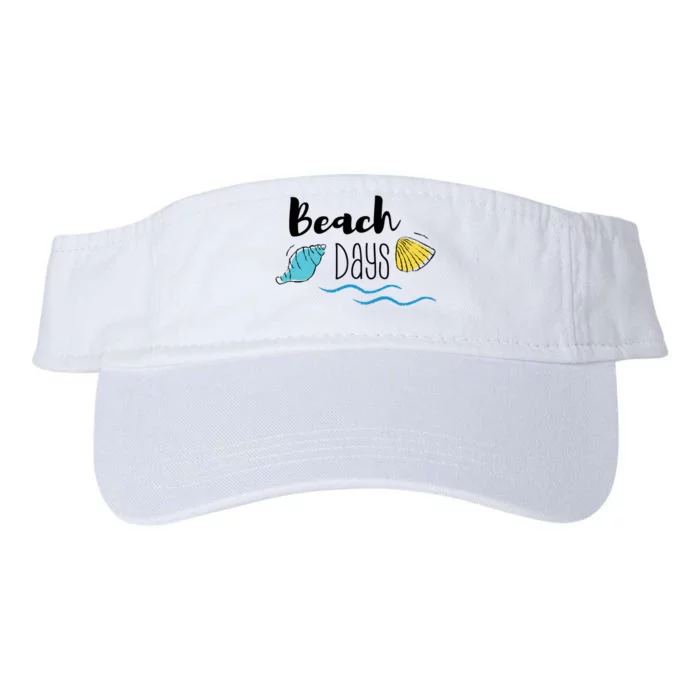 Beach Days Travel Vacation Summer Valucap Bio-Washed Visor