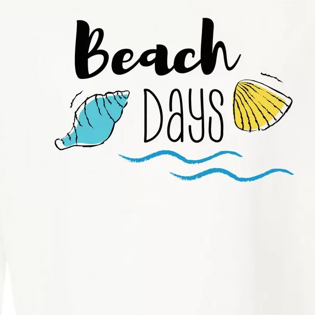 Beach Days Travel Vacation Summer Cropped Pullover Crew