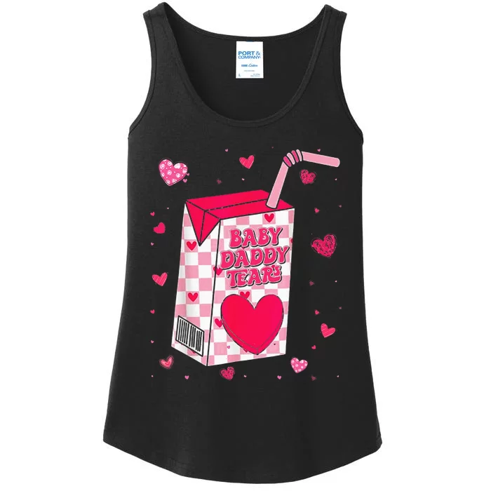 Baby Daddy Tears Valentine Ladies Essential Tank