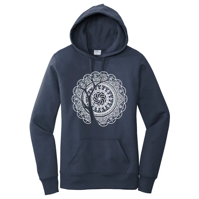 Bohemian Dala Tree Shadow Gift Gypsy Soul Boho Gift Women's Pullover Hoodie