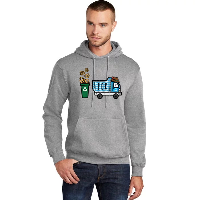 Bavarian Dump Truck Pretzels Oktoberfest Tall Hoodie