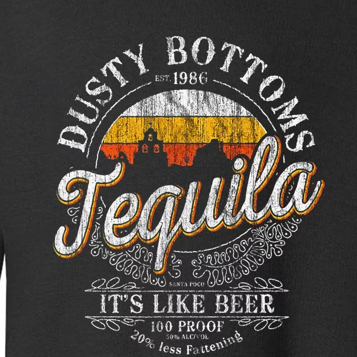 Bottom Dusty Three Amigos Fitted Mexico Tequila Lover Toddler Sweatshirt