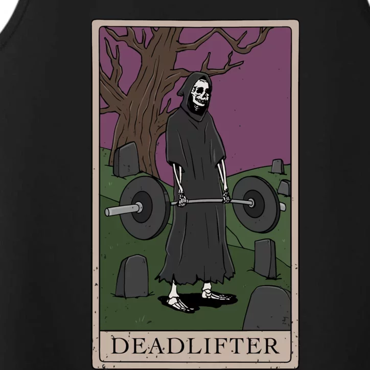 Bodybuilding Deadlifter Tarot Card Strength Training Gift Performance Tank