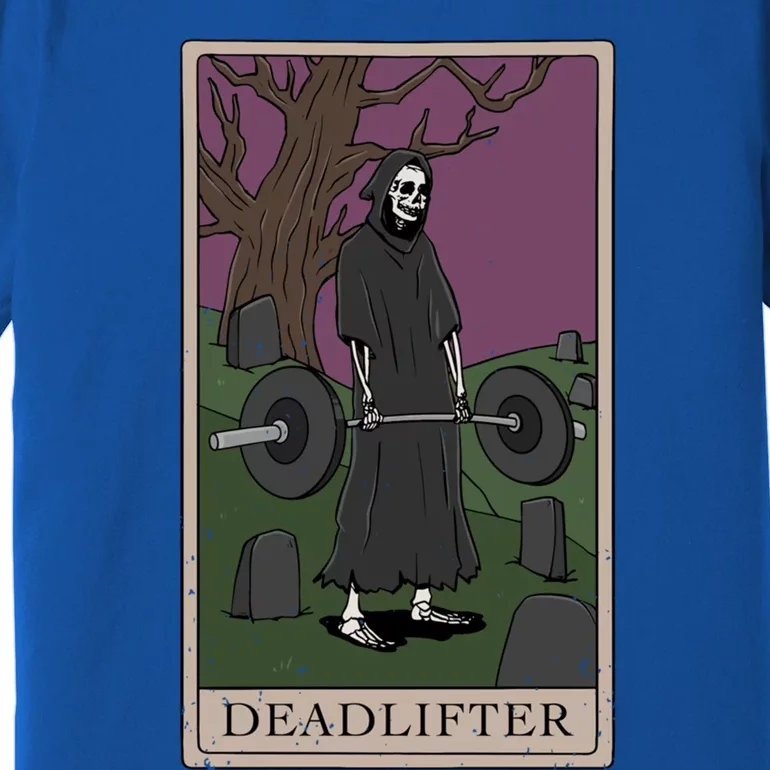 Bodybuilding Deadlifter Tarot Card Strength Training Gift Premium T-Shirt