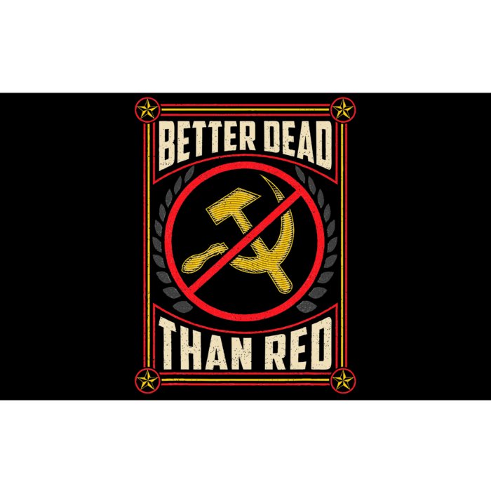 Better Dead Than Red Funny Cold War Era Anti Communism Fun Bumper Sticker