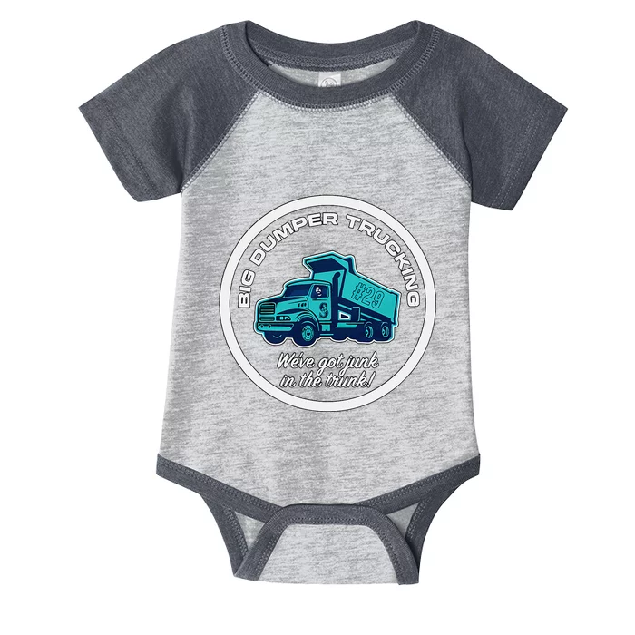 Big Dumper Trucking WeVe Got Junk In The Truck Infant Baby Jersey Bodysuit