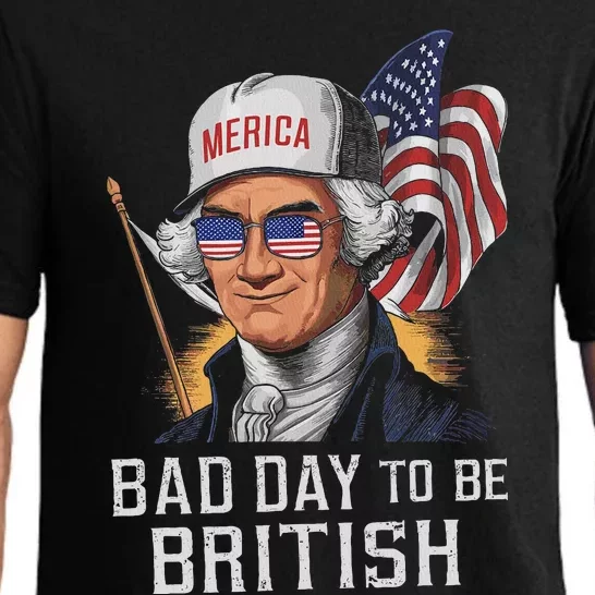 Bad Day To Be British Patriotic George Washington 4th July Pajama Set