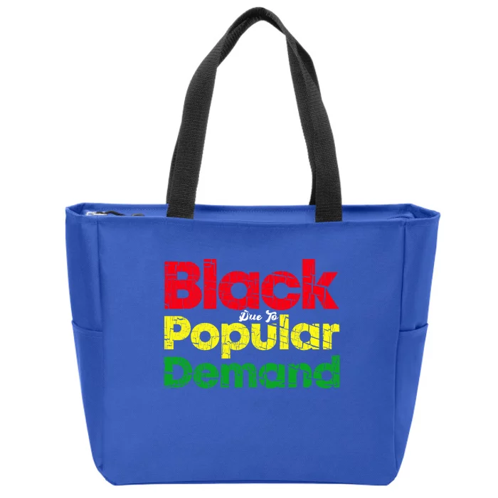 Black Due To Popular Ded History Melanin Equality Cool Gift Zip Tote Bag