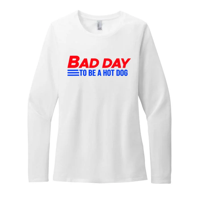 Bad Day To Be A Hot Dog Funny Womens CVC Long Sleeve Shirt