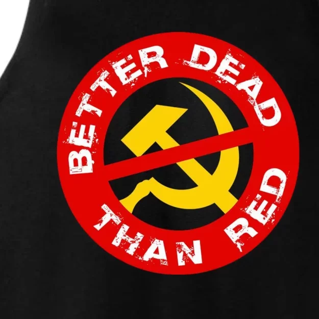 Better Dead Than Red Ladies Tri-Blend Wicking Tank