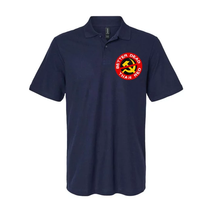 Better Dead Than Red Softstyle Adult Sport Polo