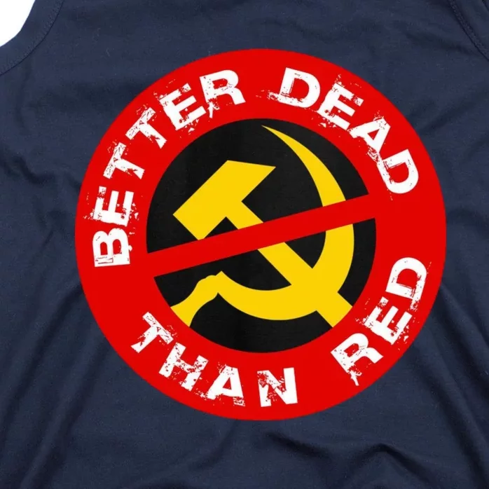 Better Dead Than Red Tank Top