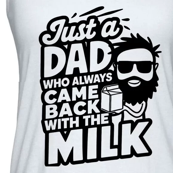 Bearded Dad That Always Came Back With The Milk Ladies Essential Flowy Tank