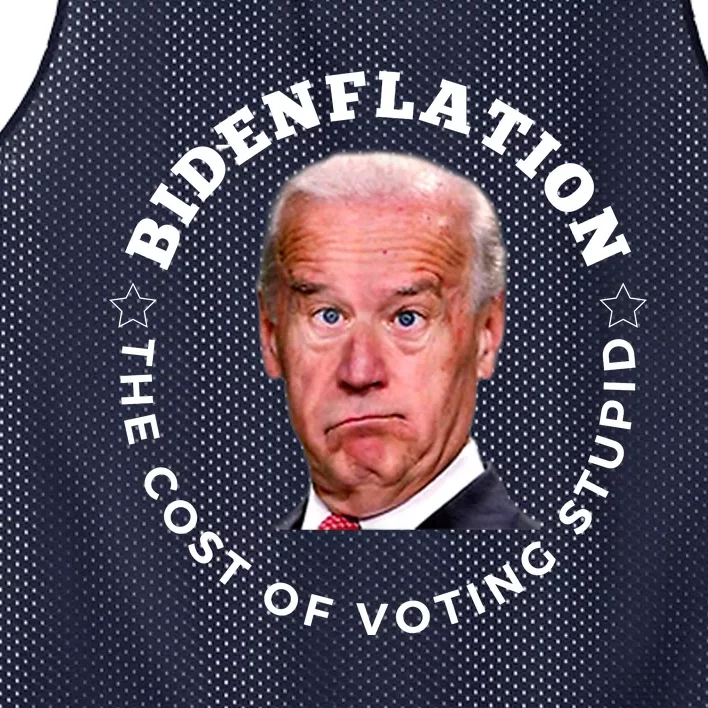 Bidenflation Definition The Cost Of Voting Stupid Mesh Reversible Basketball Jersey Tank