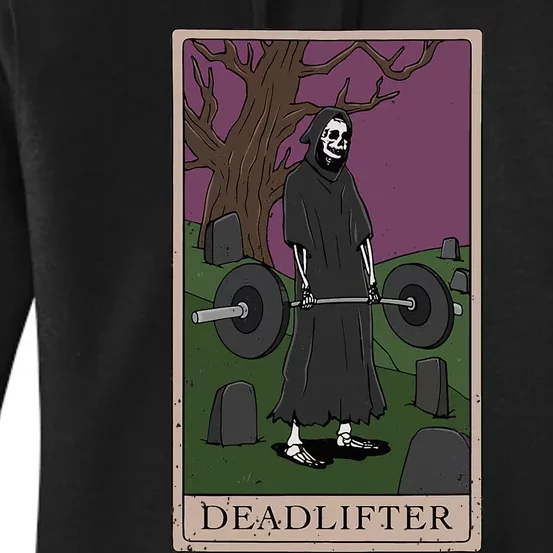 Bodybuilding Deadlifter Tarot Card Strength Training Women's Pullover Hoodie