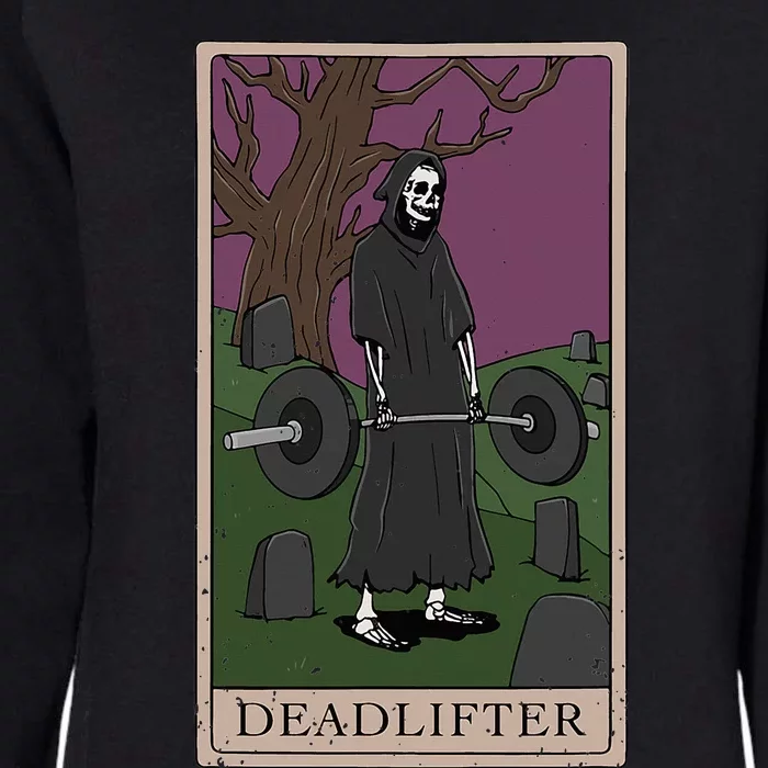 Bodybuilding Deadlifter Tarot Card Strength Training Womens California Wash Sweatshirt