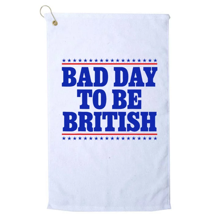 Bad Day To Be British Platinum Collection Golf Towel