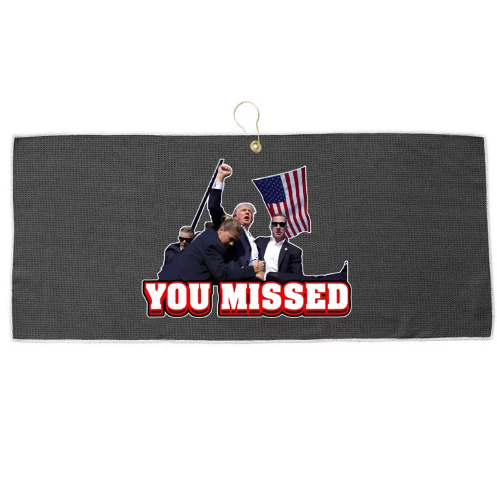 Bunkering Donald Trump Sg You Missed Large Microfiber Waffle Golf Towel