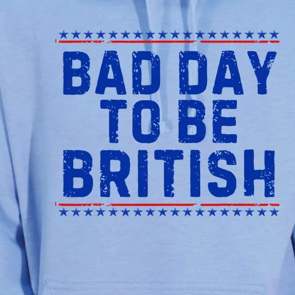 Bad Day To Be British Funny 4th Of July Unisex Surf Hoodie