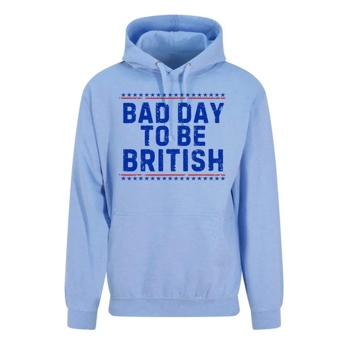 Bad Day To Be British Funny 4th Of July Unisex Surf Hoodie