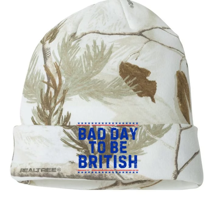 Bad Day To Be British Funny 4th Of July Kati - 12in Camo Beanie