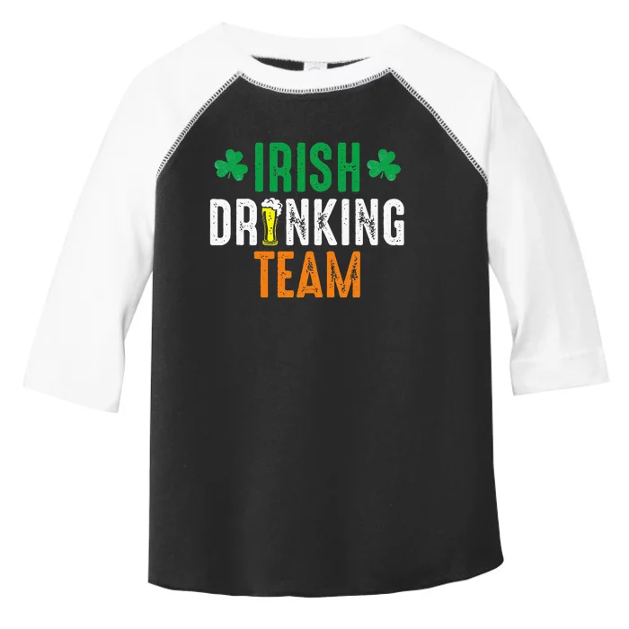 Beer Drinking Team Ireland Flag Clover St Patrick's Irish Toddler Fine Jersey T-Shirt