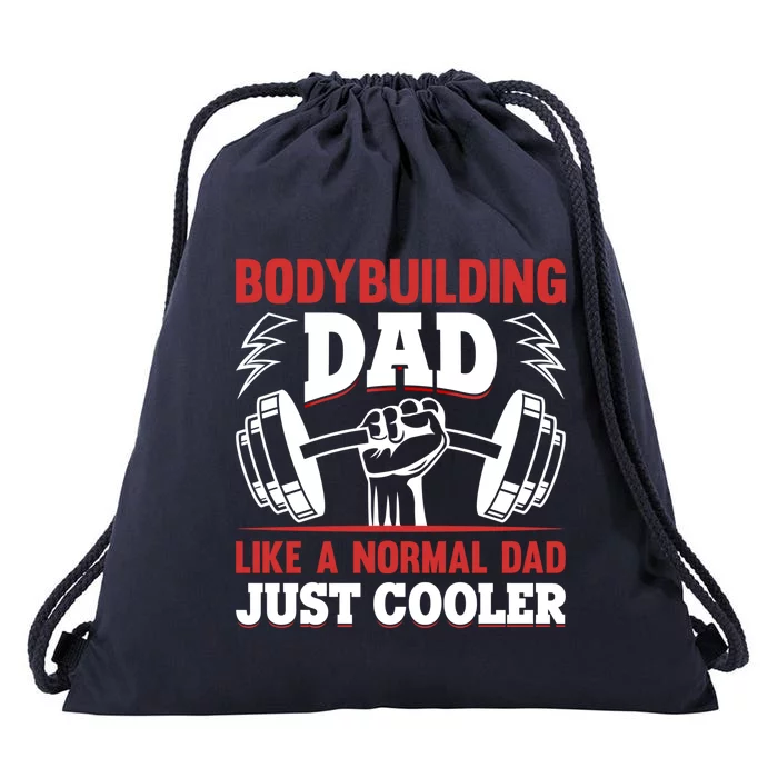 Bodybuilding Daddy Training Fitness Gym Powerlifting Dad Gift Drawstring Bag