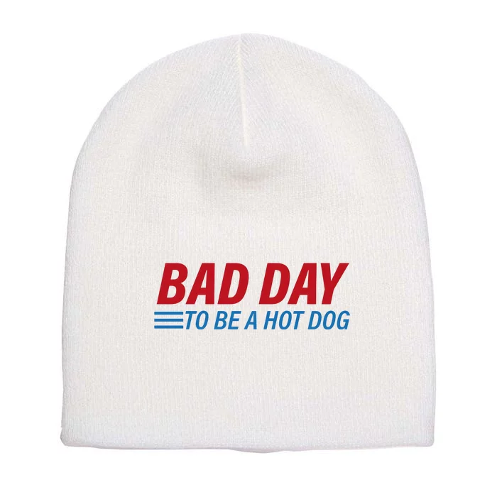 Bad Day To Be A Hot Dog Short Acrylic Beanie